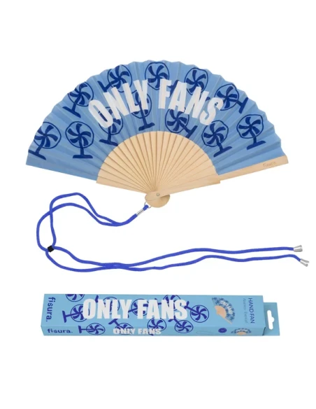 Fisura - "Only Fans" Hand Fan - Blue