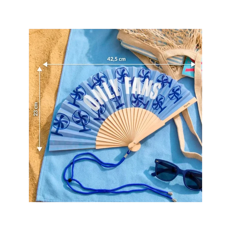 Fisura - "Only Fans" Hand Fan - Blue