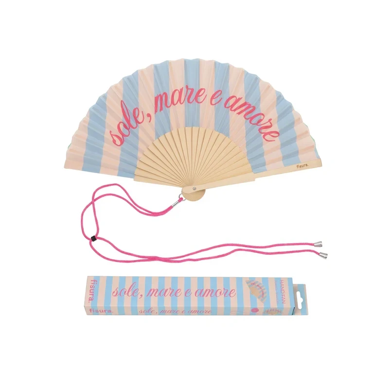 Fisura - "Sun, Sea and Love" Hand Fan