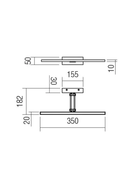 Redo Group - Linear Wall Lamp - Matt White