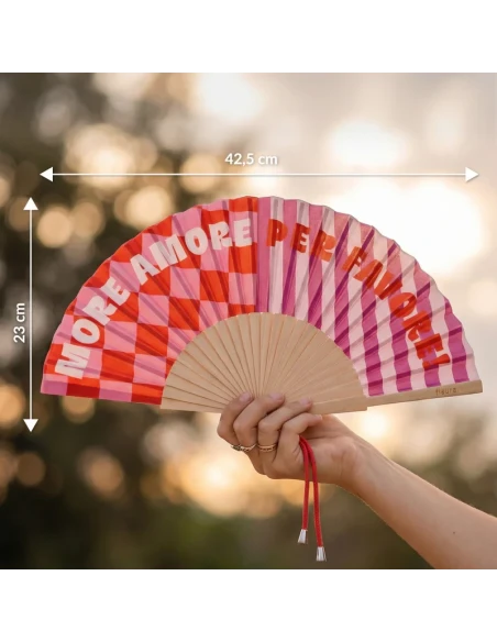 Fisura - "More Love, Please" Hand Fan