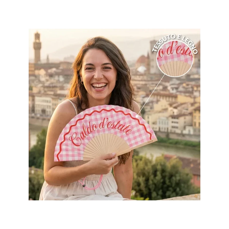 Fisura - "Caldo d'Estate" Hand Fan