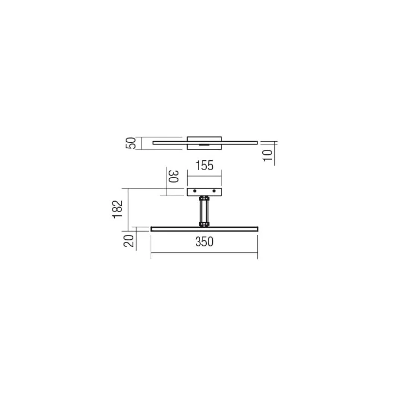 Redo Group - Linear Wall Lamp - Matt Black