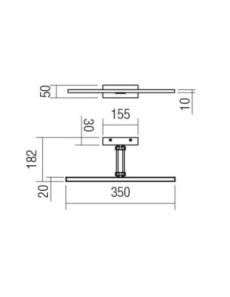 Redo Group - Linear Wall Lamp - Matt Black