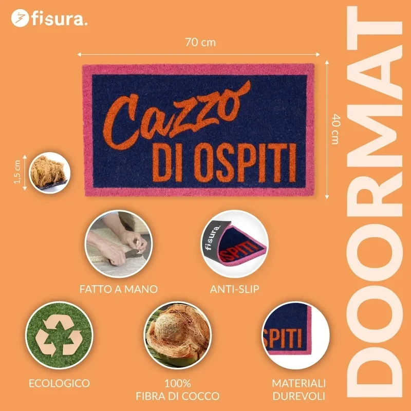 Fisura - Zerbino "Ca**o di Ospiti" - Multicolore