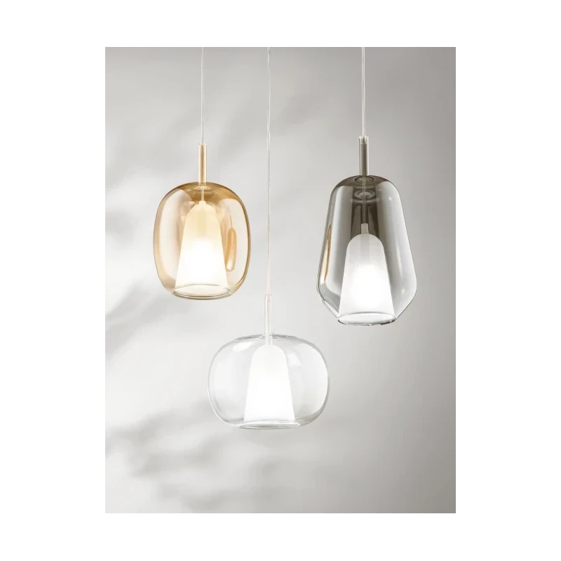 Ondaluce - Thelma 3 Single Pendant Lamp - Amber