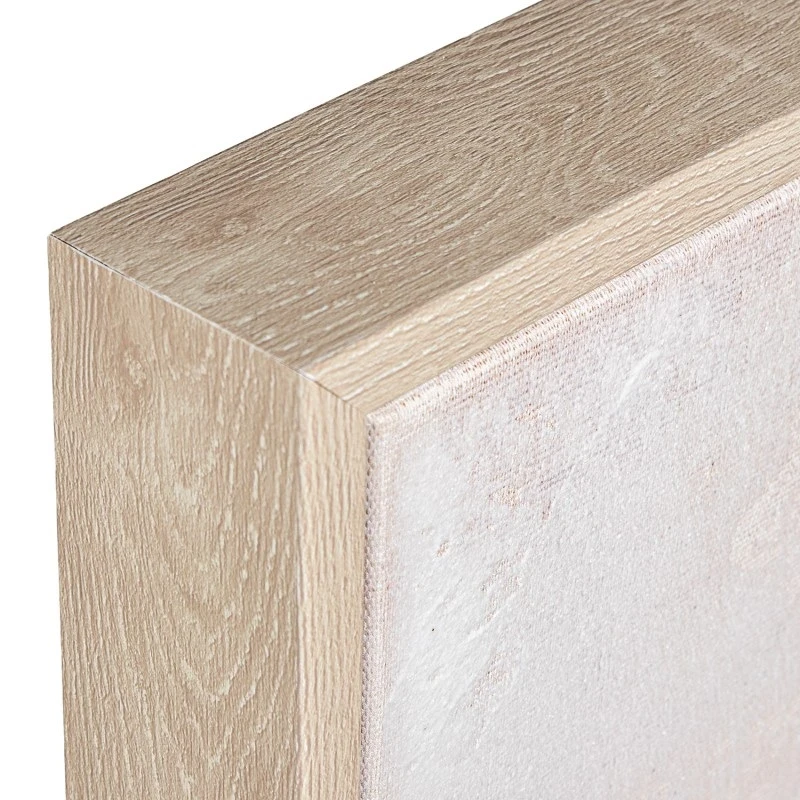 Camacho - Quadro Astratto su Tela con Cornice in Legno Naturale - 80 x 120 cm