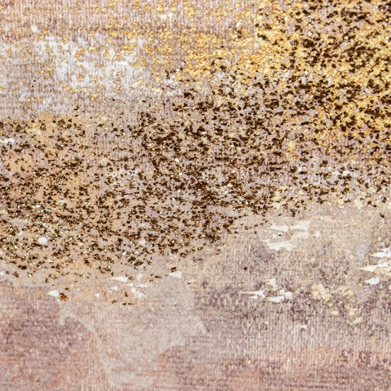 Camacho - Quadro Astratto su Tela con Cornice in Legno Naturale - 80 x 120 cm