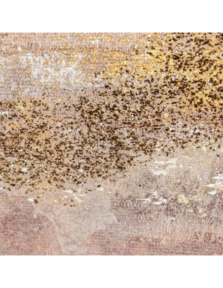 Camacho - Quadro Astratto su Tela con Cornice in Legno Naturale - 80 x 120 cm