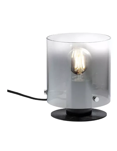 Redo Group - Lou Table Lamp - Brushed Black / Smoked Shade