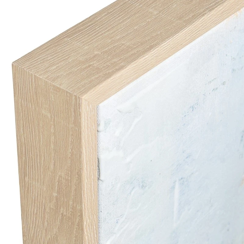 Camacho - Tela Astratta con Cornice in Legno Naturale -  80 x 120 cm