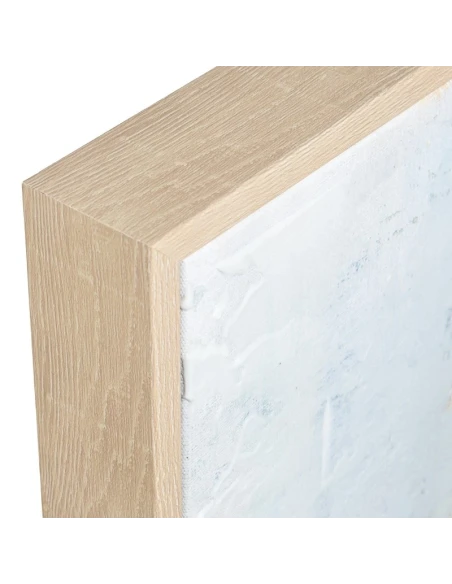 Camacho - Abstract Canvas with Natural Wood Frame - 80 x 120 cm