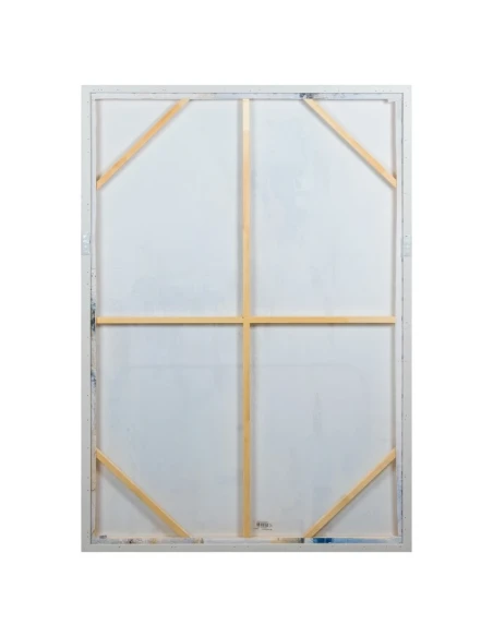 Camacho - Tela Astratta con Cornice in Legno Naturale -  80 x 120 cm