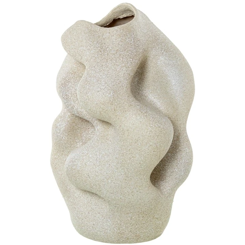 Camacho - Abstract Resin Vase - Beige