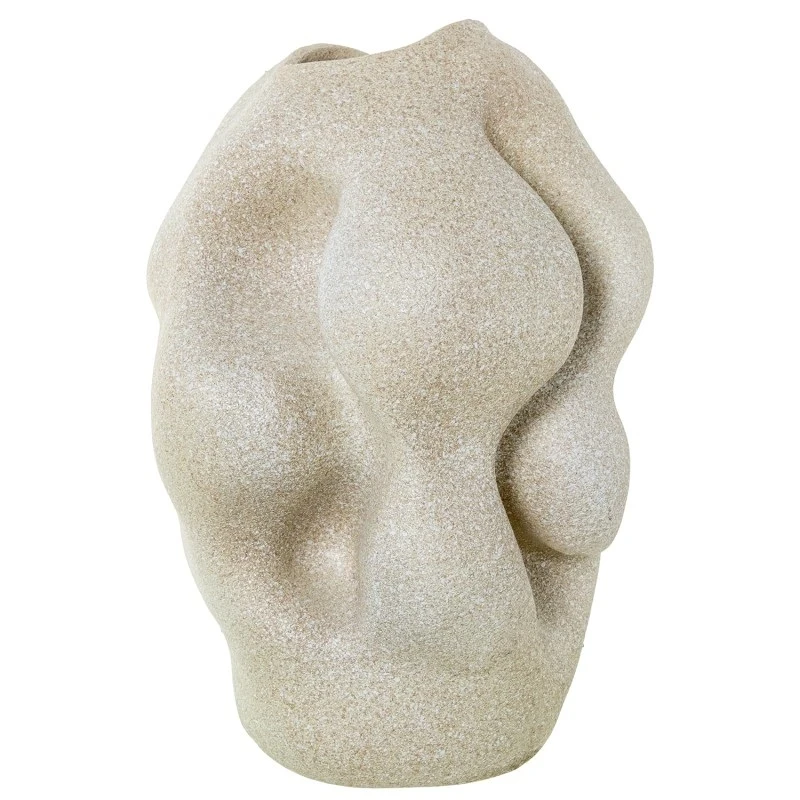 Camacho - Vaso Astratto in Resina - Beige