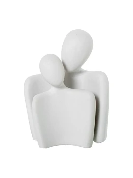 Camacho - Decorazione Coppia in Ceramica - Bianco