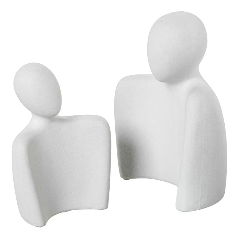Camacho - Decorazione Coppia in Ceramica - Bianco