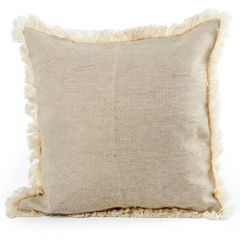 Camacho - Beige Raw Cotton Cushion - 45x45