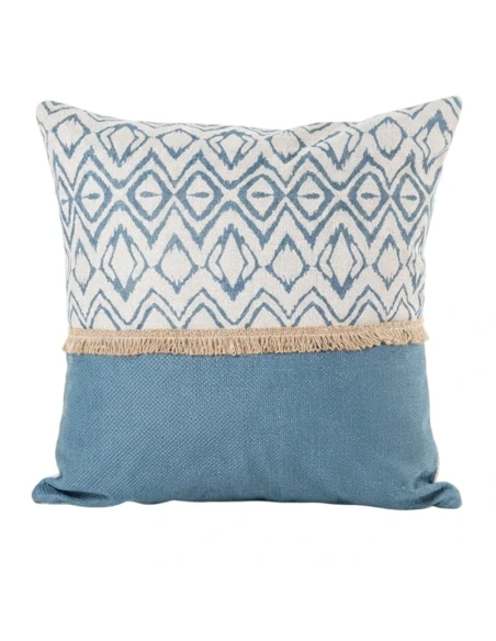 Camacho - Blue Cushion with Decorations - 45x45
