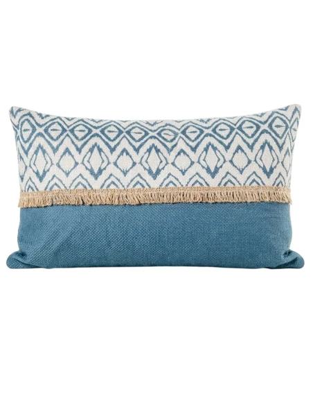 Camacho - Blue Cushion with Decorations - 50x30