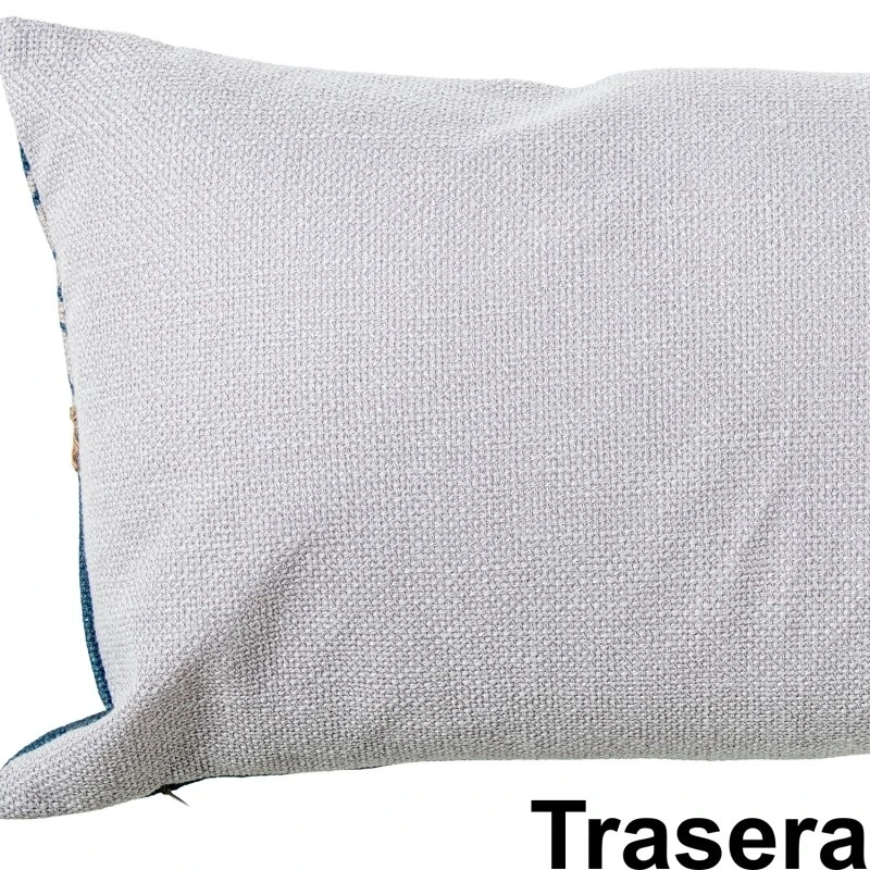 Camacho - Blue Cushion with Decorations - 50x30