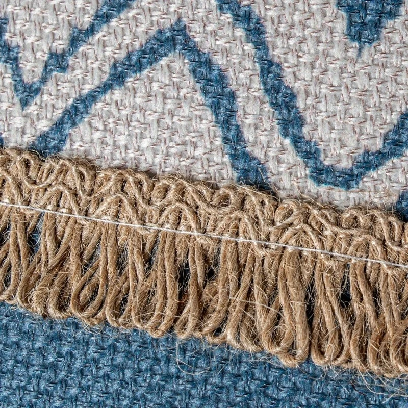 Camacho - Blue Cushion with Decorations - 50x30