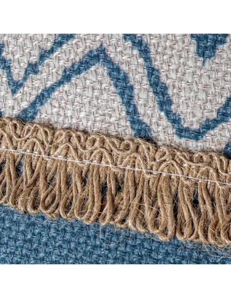 Camacho - Cuscino Blu con Decorazioni - 50x30