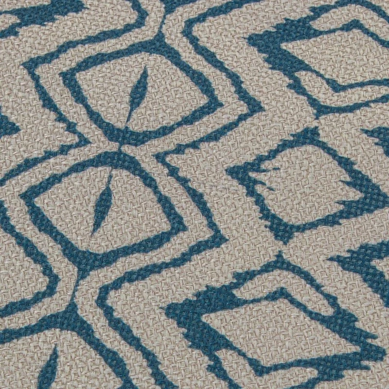 Camacho - Runner Blu con Decorazioni - 45 x 160