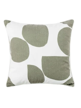 Camacho - Cuscino Decorato Verde e Bianco - 45 x 45