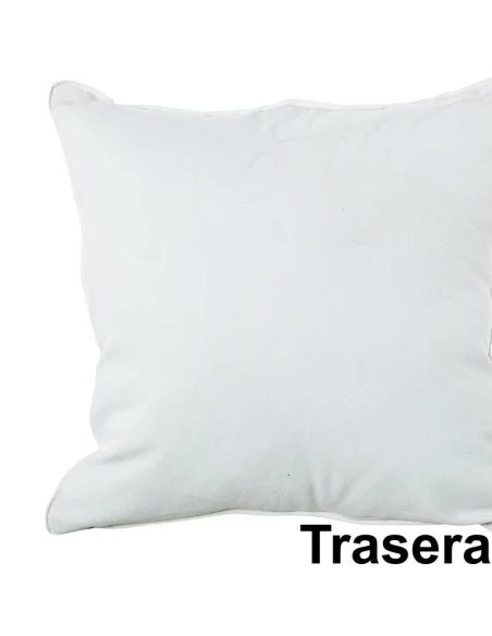 Camacho - Cuscino Decorato Verde e Bianco - 45 x 45