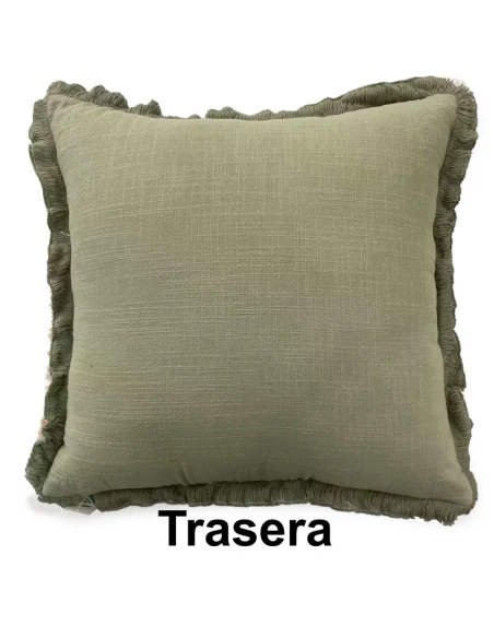 Camacho - Cuscino Verde a Doppia Faccia e Cerniera - 45x45