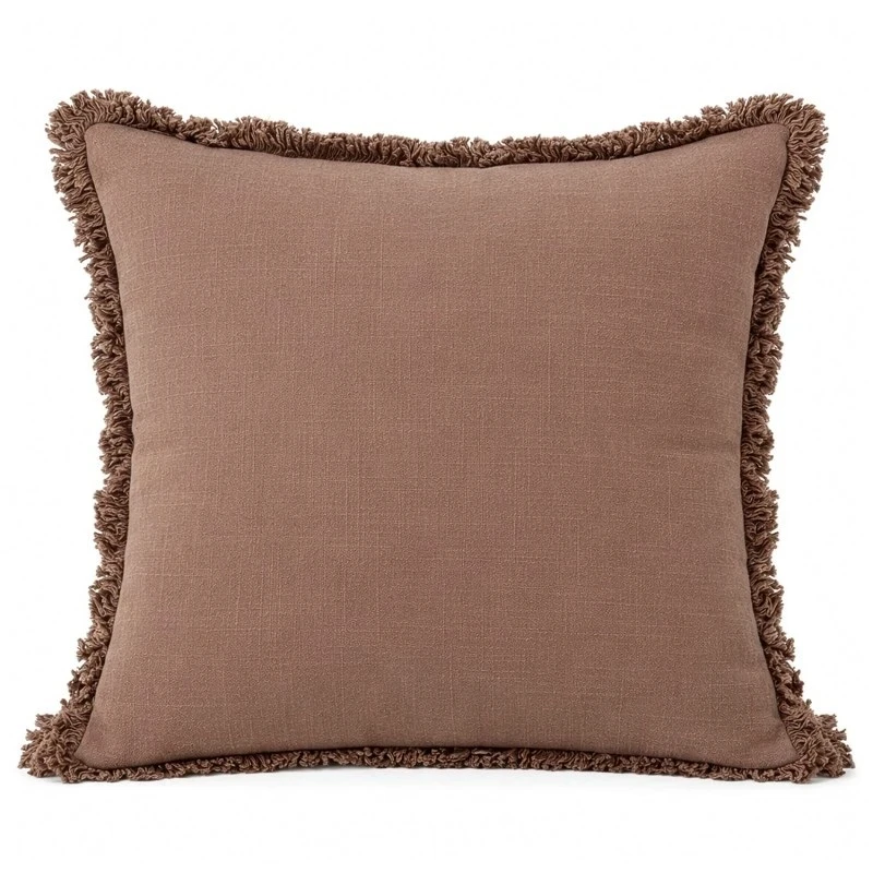 Camacho - Double-Sided Brown Zippered Cushion - 45x45