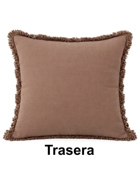 Camacho - Cuscino Marrone a Doppia Faccia e Cerniera - 45x45