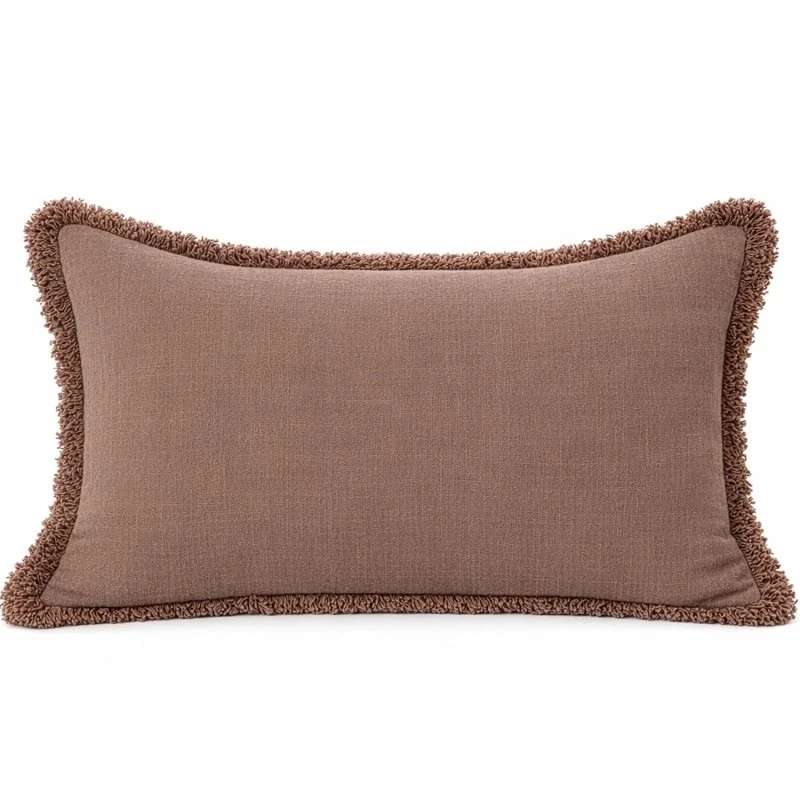 Camacho - Double-Sided Brown Zippered Cushion - 30 x 50