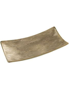 Camacho - Centrotavola Rettangolare In Ceramica - Oro