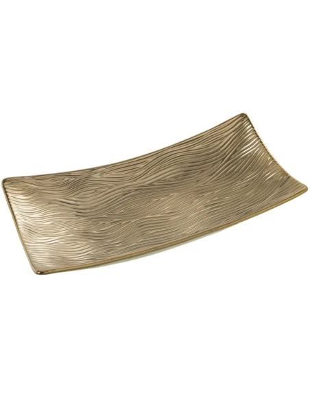 Camacho - Centrotavola Rettangolare In Ceramica - Oro