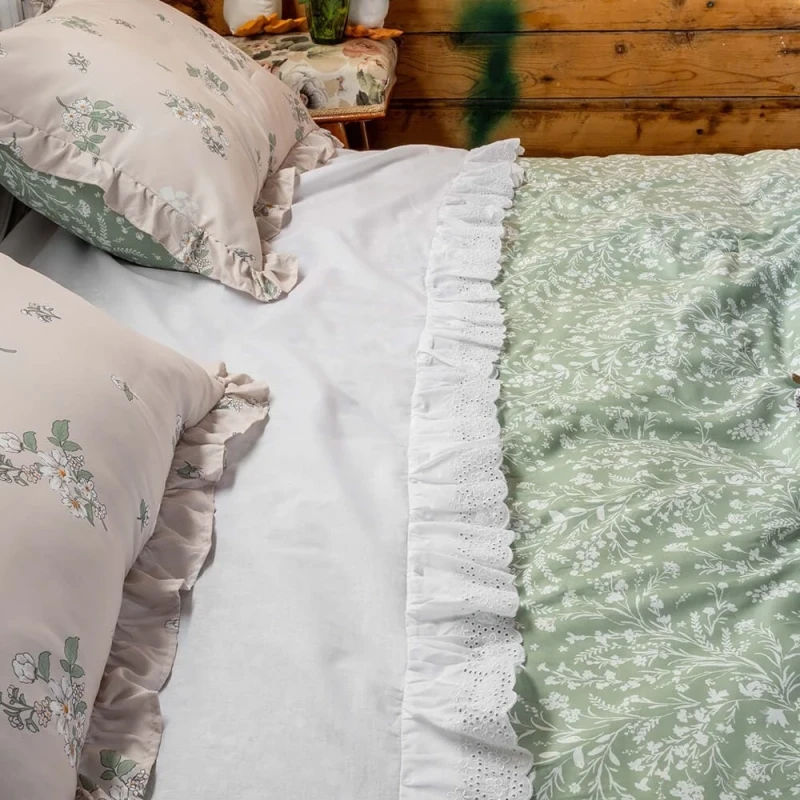 L'atelier 17 - Trapunta Double Face Con Federe Herbe - 260 x 260