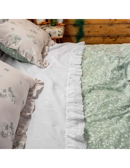 L'atelier 17 - Trapunta Double Face Con Federe Herbe - 260 x 260