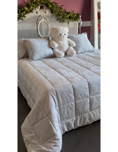 L'atelier 17 - Micaela Double Quilt with Pillowcases - Grey