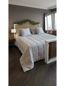 L'atelier 17 - Micaela Double Quilt with Pillowcases - Grey