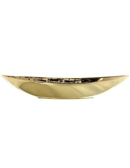 Camacho - Centrotavola in Ceramica Dorata - 39 x 13 x 7.5 cm