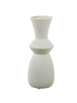 Camacho - Cream Ceramic Vase - 11 x 11 x 28 cm