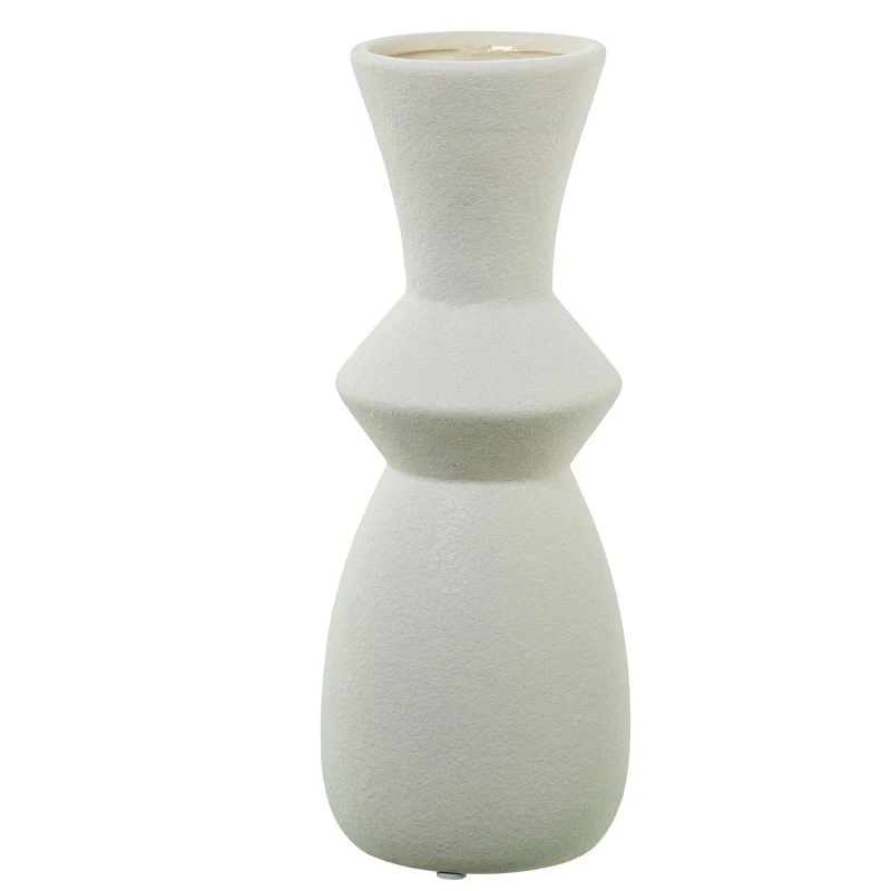 Camacho - Vaso in Ceramica Crema - 11 x 11 x 28 cm
