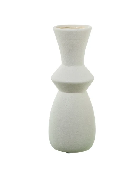 Camacho - Cream Ceramic Vase - 11 x 11 x 28 cm