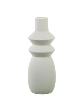 Camacho - Vaso in Ceramica Crema - 10 x 10 x 28 cm