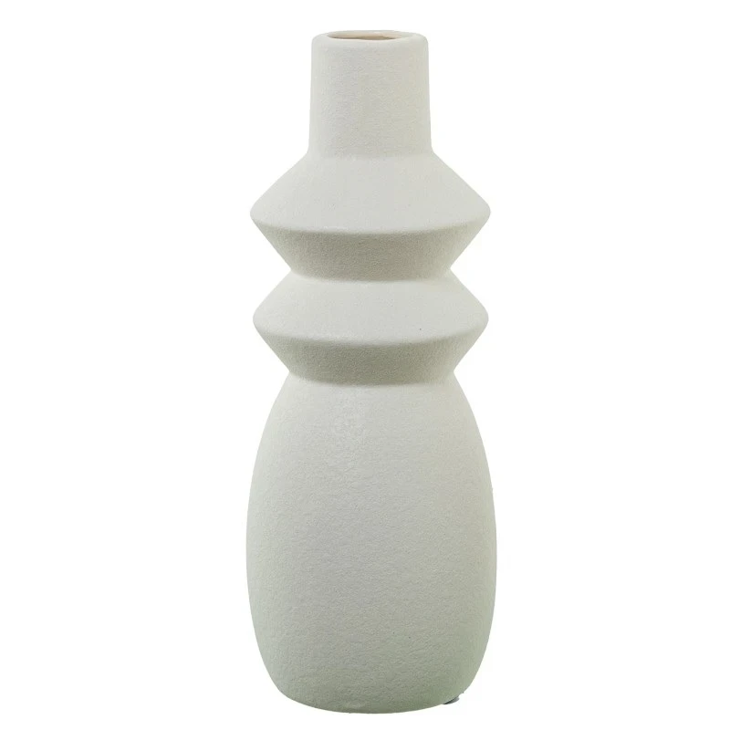 Camacho - Vaso in Ceramica Crema - 10 x 10 x 28 cm