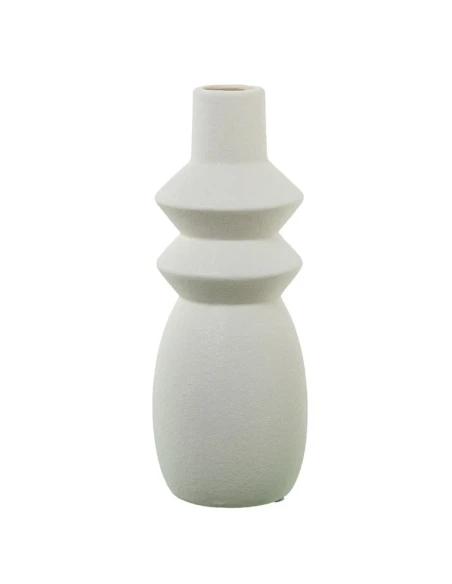 Camacho - Vaso in Ceramica Crema - 10 x 10 x 28 cm
