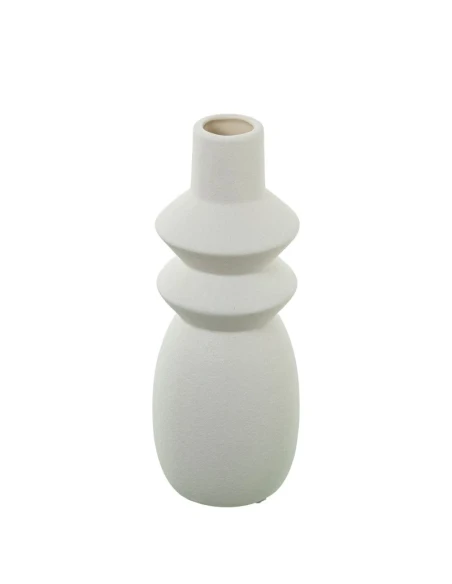 Camacho - Vaso in Ceramica Crema - 10 x 10 x 28 cm