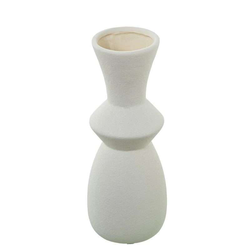 Camacho - Cream Ceramic Vase - 11 x 11 x 28 cm