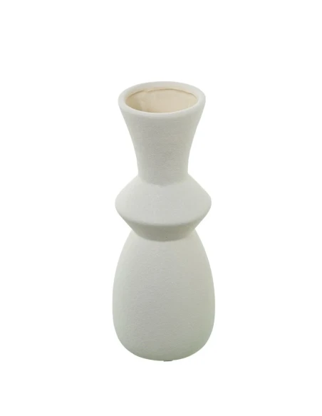 Camacho - Cream Ceramic Vase - 11 x 11 x 28 cm